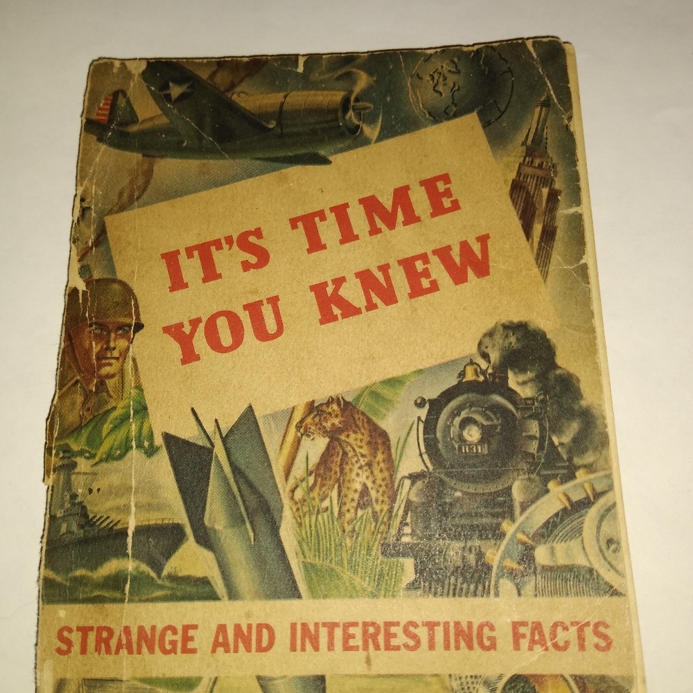 It's time you knew 1944 book b.o welcome